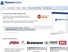 Tablet Screenshot of powershrink.com